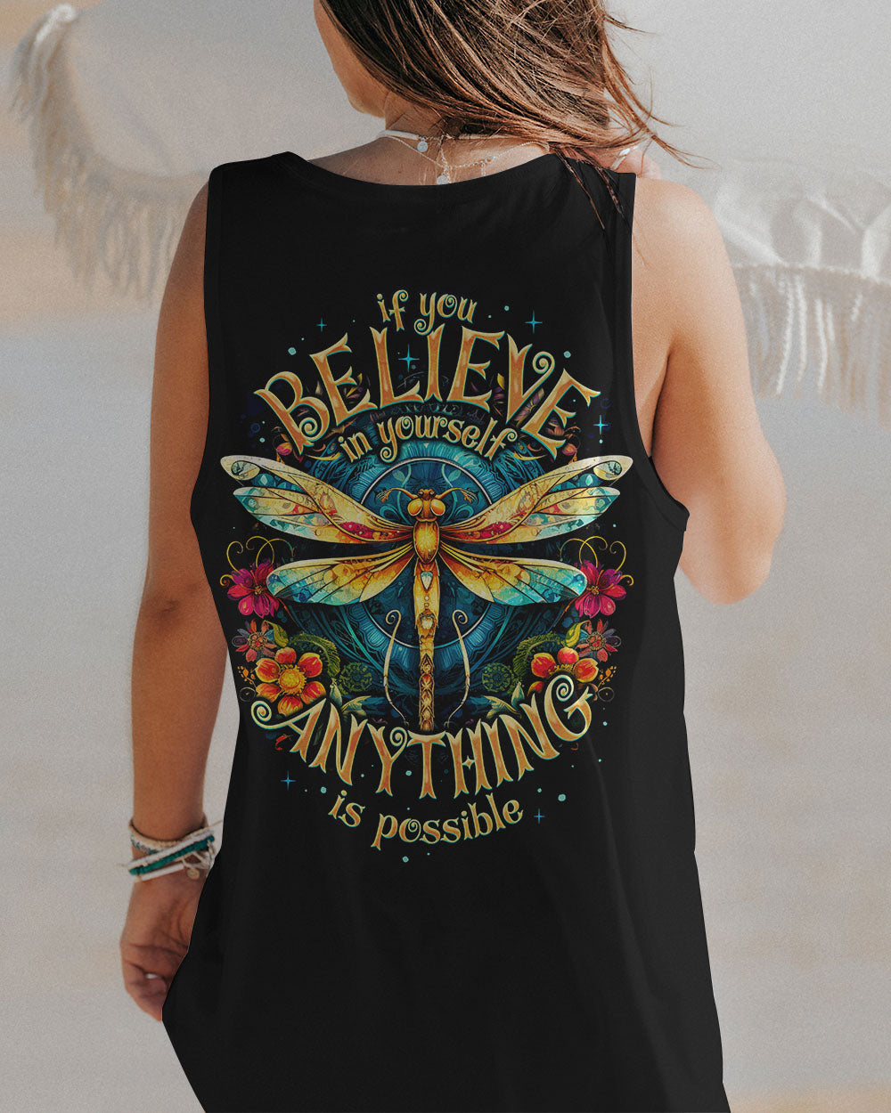 BELIEVE IN YOURSELF DRAGONFLY ALL OVER PRINT - TY2208231