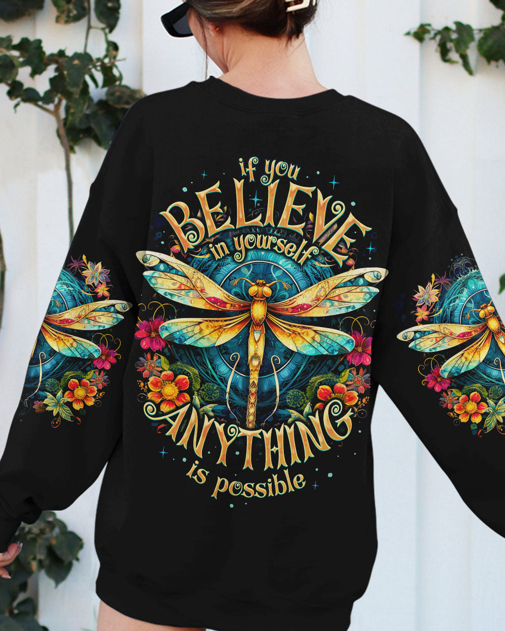 BELIEVE IN YOURSELF DRAGONFLY ALL OVER PRINT - TY2208231