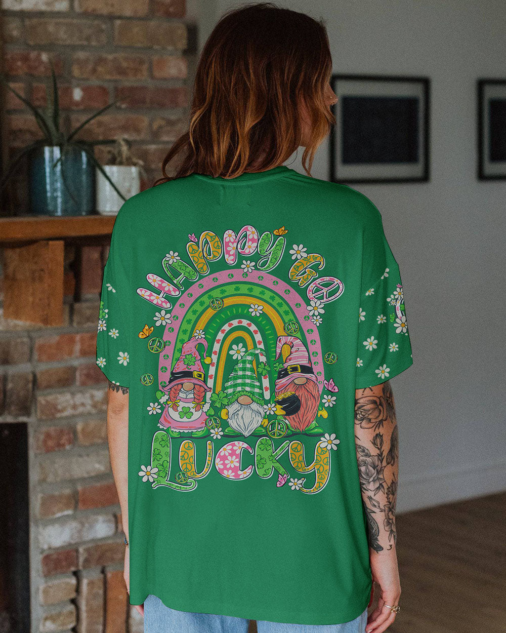 HAPPY GO LUCKY GNOMIES PATRICK'S DAY ALL OVER PRINT - TY2301241