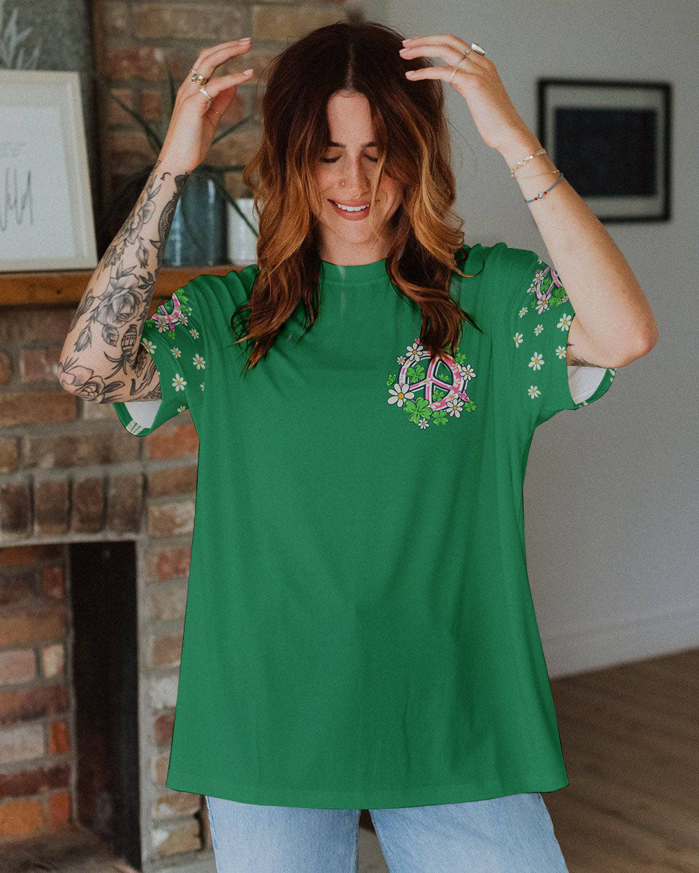 HAPPY GO LUCKY GNOMIES PATRICK'S DAY ALL OVER PRINT - TY2301241