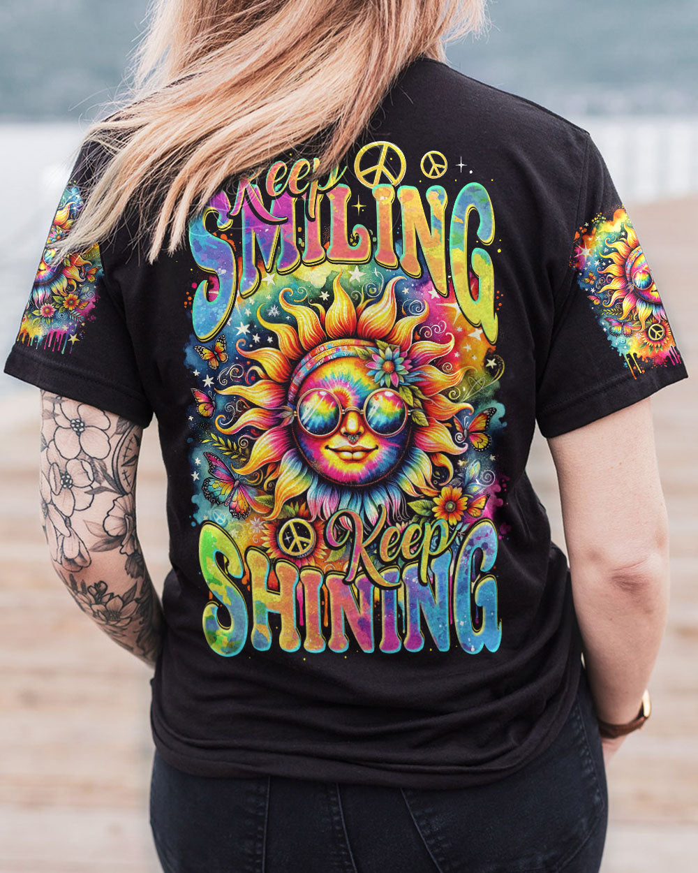 KEEP SMILING KEEP SHINING ALL OVER PRINT - TY2311231