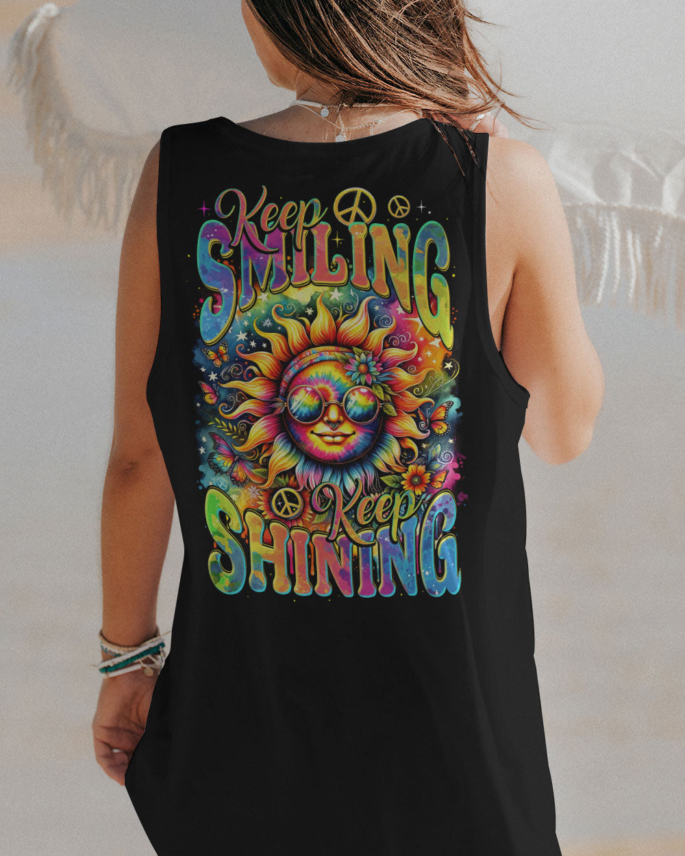 KEEP SMILING KEEP SHINING ALL OVER PRINT - TY2311231