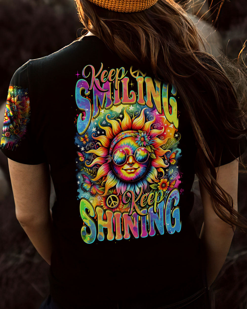 KEEP SMILING KEEP SHINING ALL OVER PRINT - TY2311231
