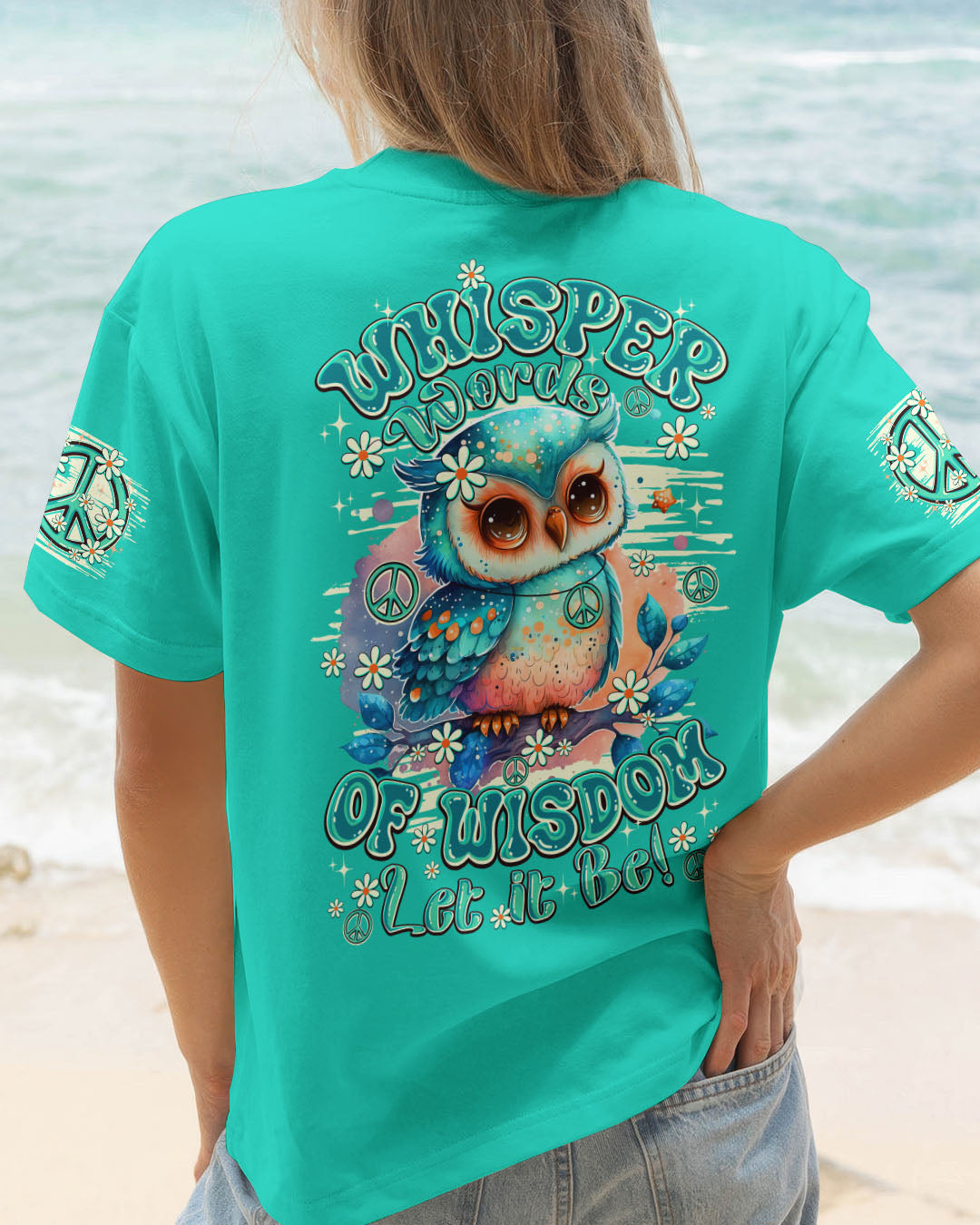 WHISPER WORDS OF WISDOM LET IT BE OWL ALL OVER PRINT - TY2419251