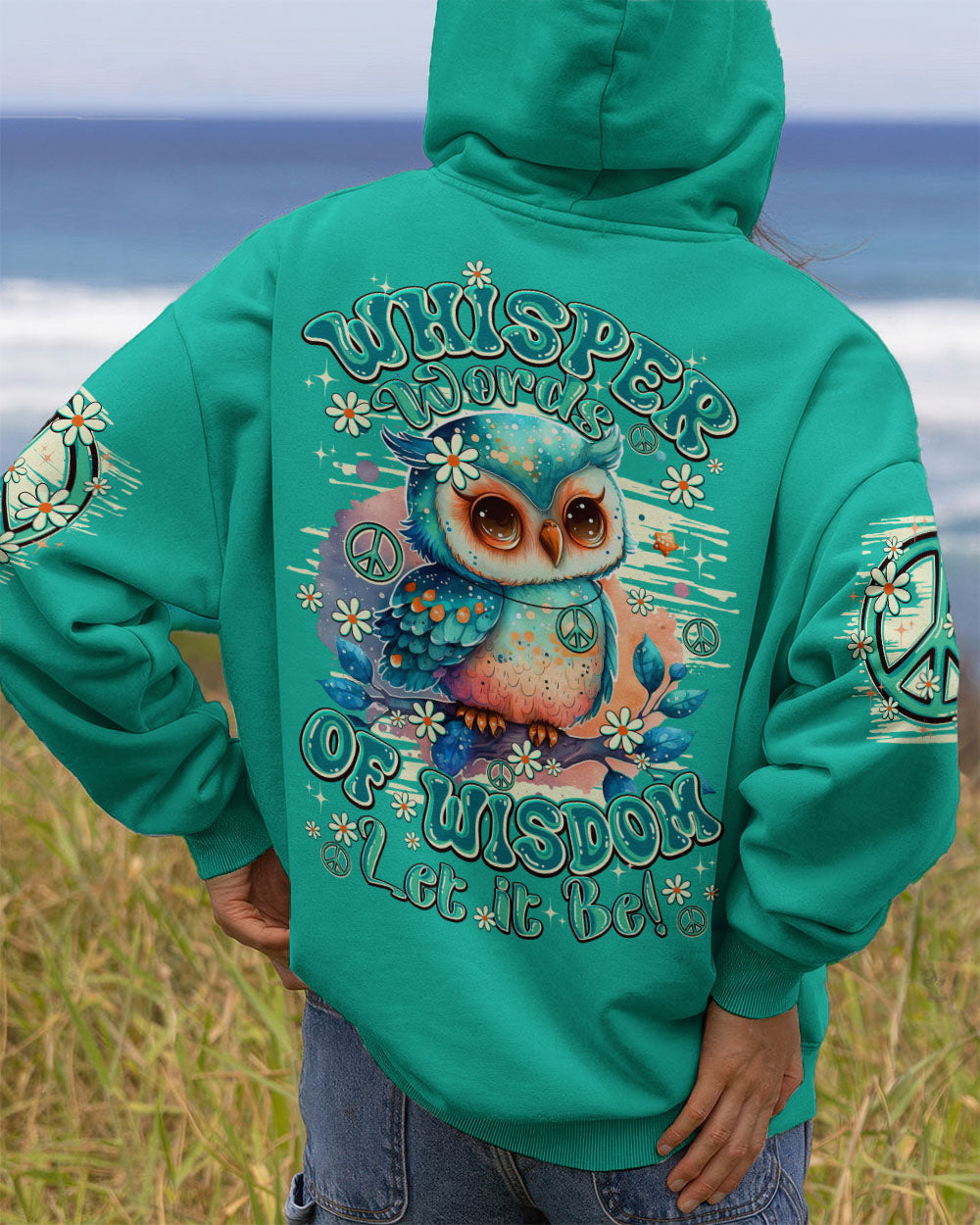 WHISPER WORDS OF WISDOM LET IT BE OWL ALL OVER PRINT - TY2419251