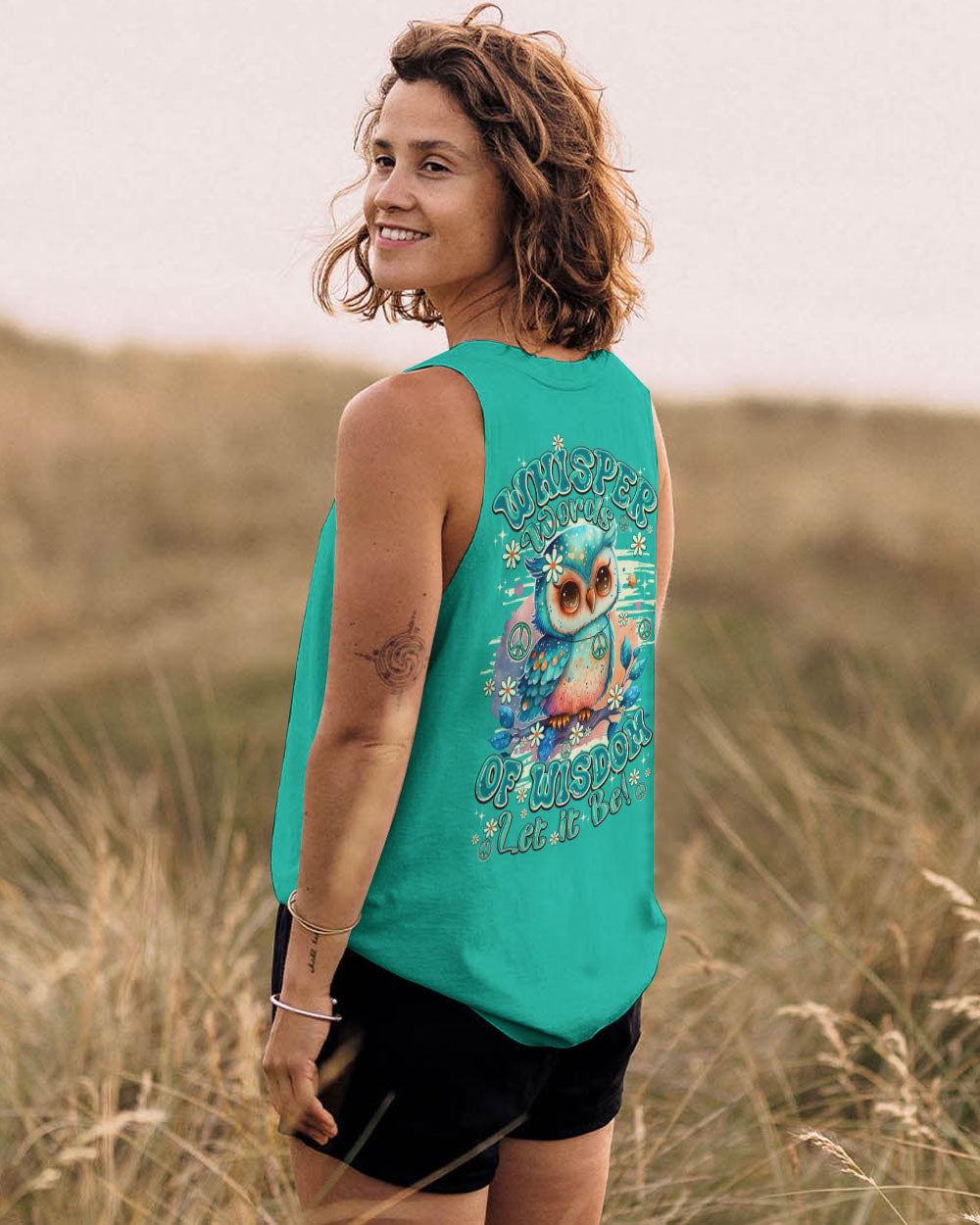 WHISPER WORDS OF WISDOM LET IT BE OWL ALL OVER PRINT - TY2419251
