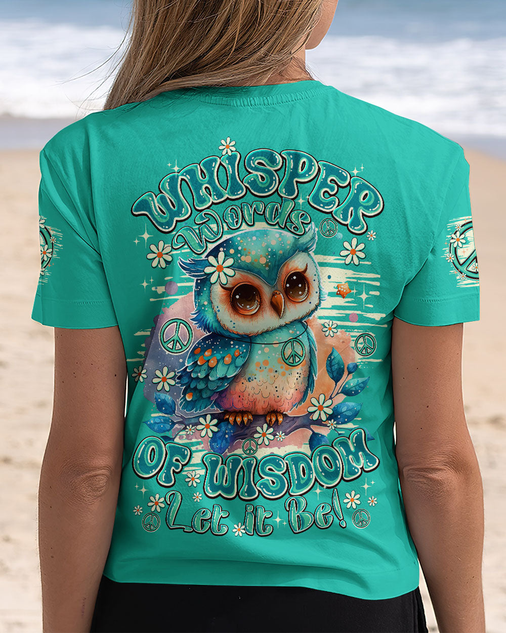 WHISPER WORDS OF WISDOM LET IT BE OWL ALL OVER PRINT - TY2419251