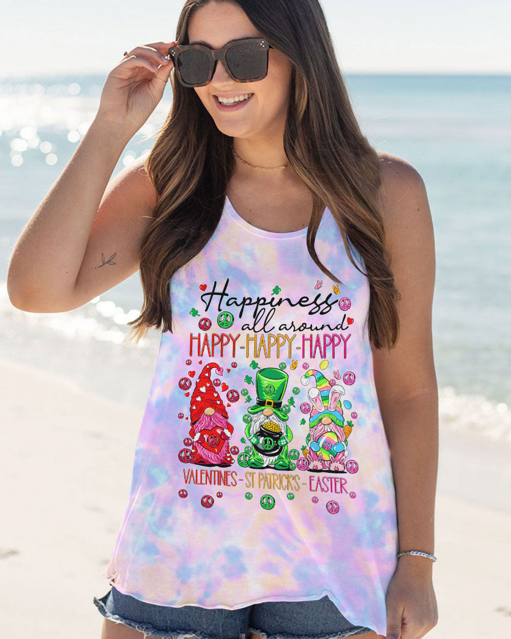 HAPPINESS ALL AROUND GNOMIE ALL OVER PRINT - TY2612231
