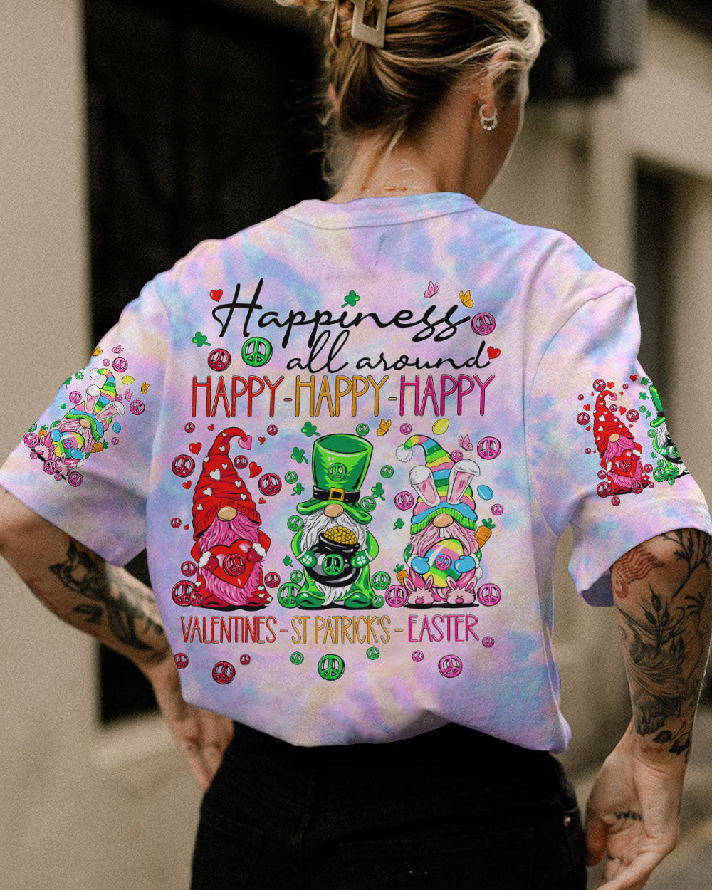 HAPPINESS ALL AROUND GNOMIE ALL OVER PRINT - TY2612231
