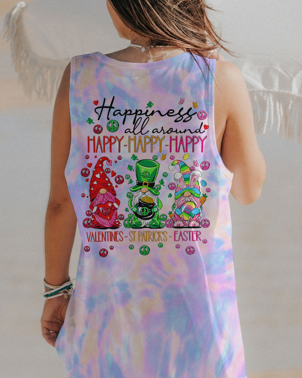 HAPPINESS ALL AROUND GNOMIE ALL OVER PRINT - TY2612231