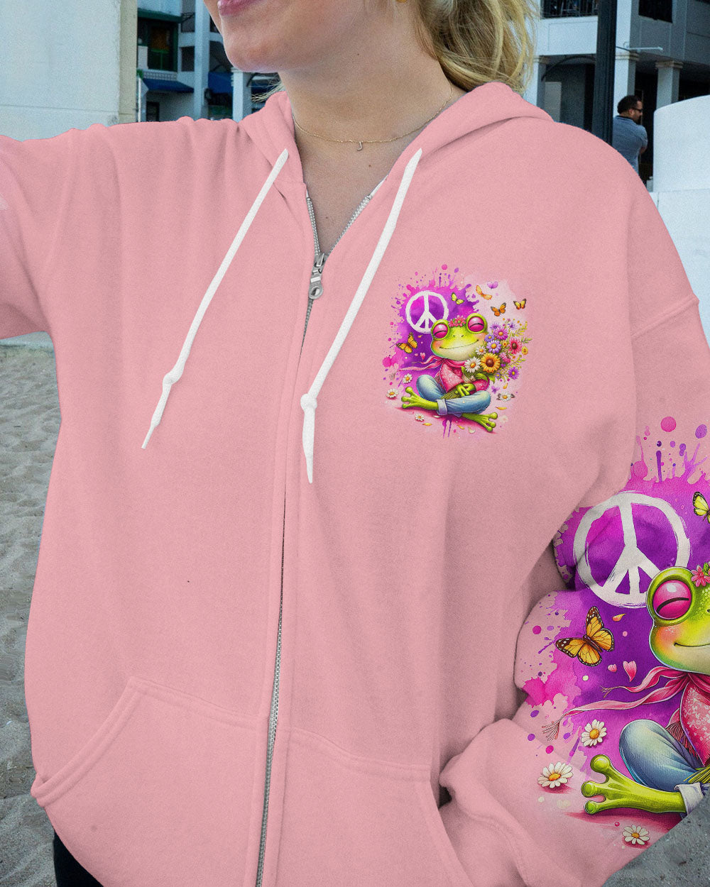 HUGS AND LOVE YOUR WAY FROG ALL OVER PRINT - TY2612231