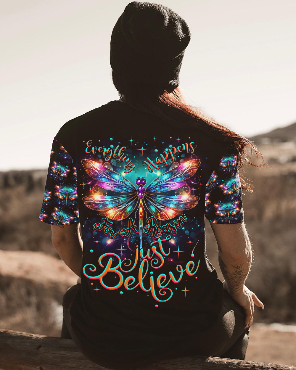 JUST BELIEVE DRAGONFLY ALL OVER PRINT - TY2706231