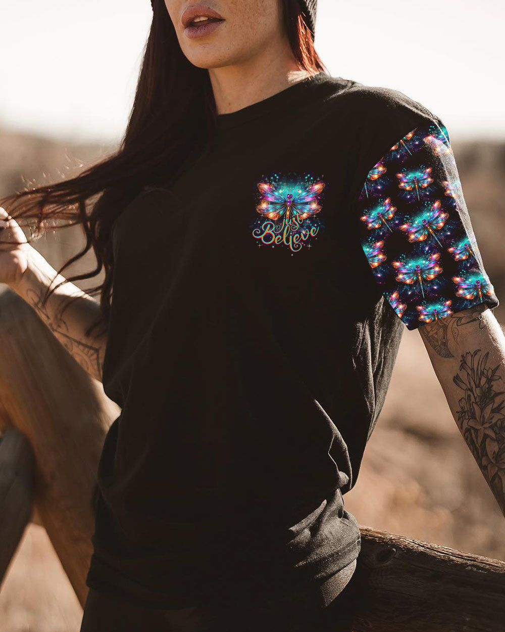 JUST BELIEVE DRAGONFLY ALL OVER PRINT - TY2706231