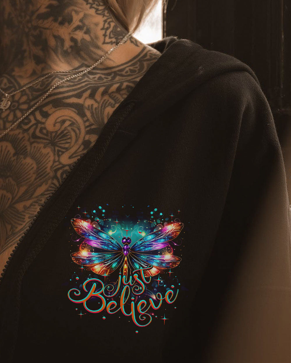 JUST BELIEVE DRAGONFLY ALL OVER PRINT - TY2706231