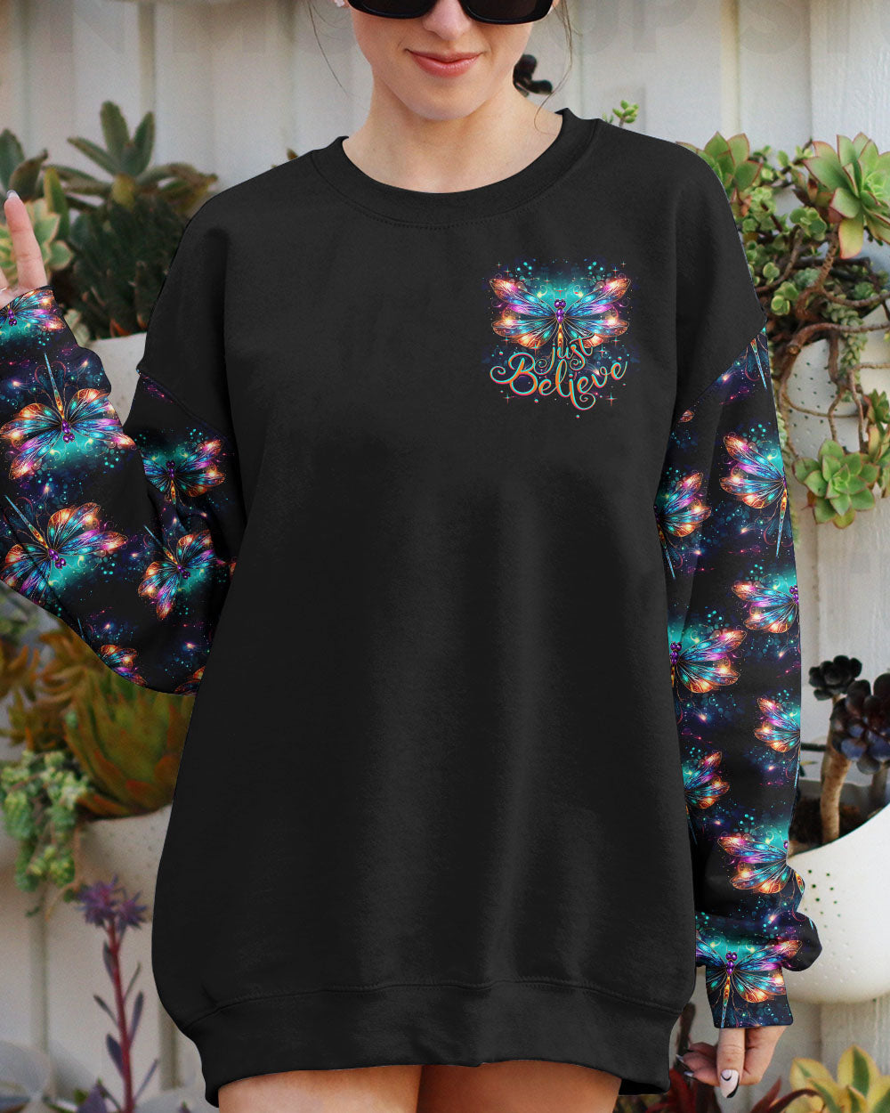 JUST BELIEVE DRAGONFLY ALL OVER PRINT - TY2706231