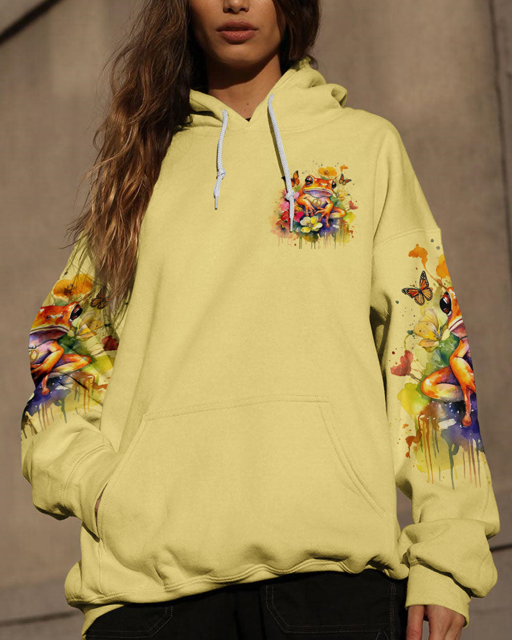 BE YOU THE WORLD WILL ADJUST FROG ALL OVER PRINT - TY2711232