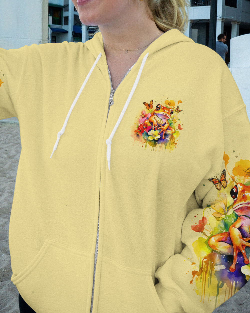 BE YOU THE WORLD WILL ADJUST FROG ALL OVER PRINT - TY2711232