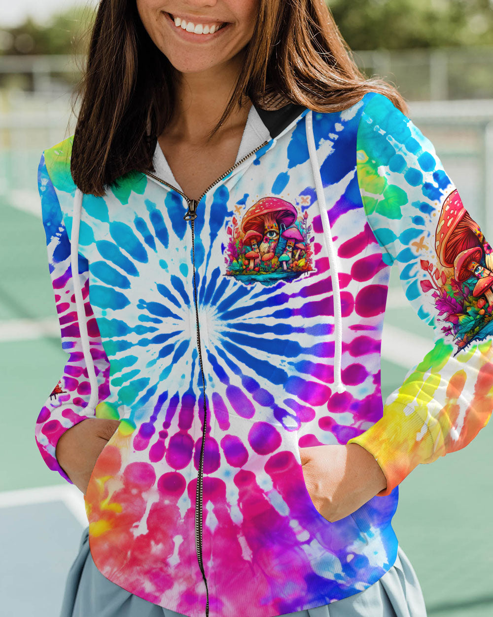 EAT MUSHROOMS SEE THE UNIVERSE TIE DYE ALL OVER PRINT - TY2807231