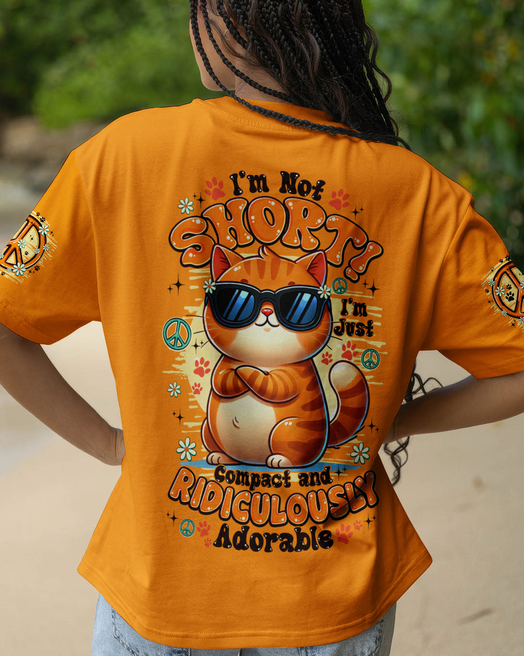 I'M NOT SHORT CAT ALL OVER PRINT - TY2810251
