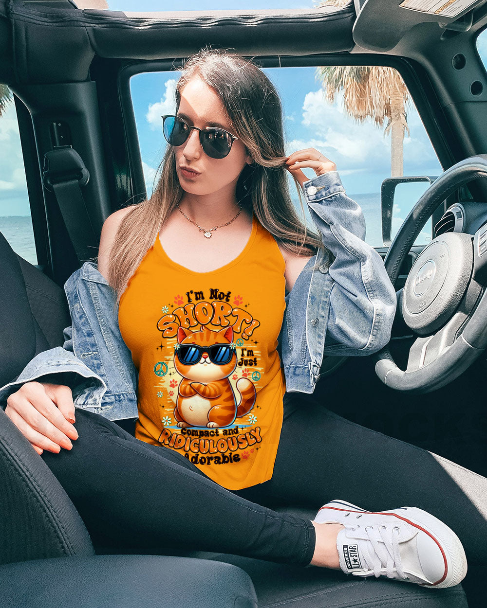 I'M NOT SHORT CAT ALL OVER PRINT - TY2810251