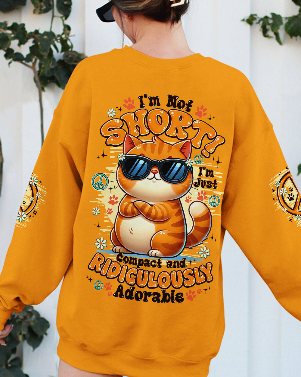 I'M NOT SHORT CAT ALL OVER PRINT - TY2810251