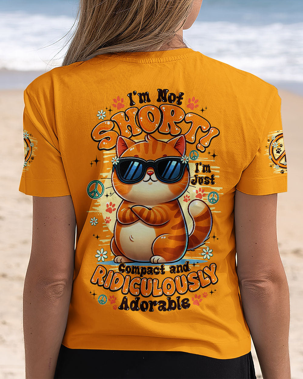 I'M NOT SHORT CAT ALL OVER PRINT - TY2810251