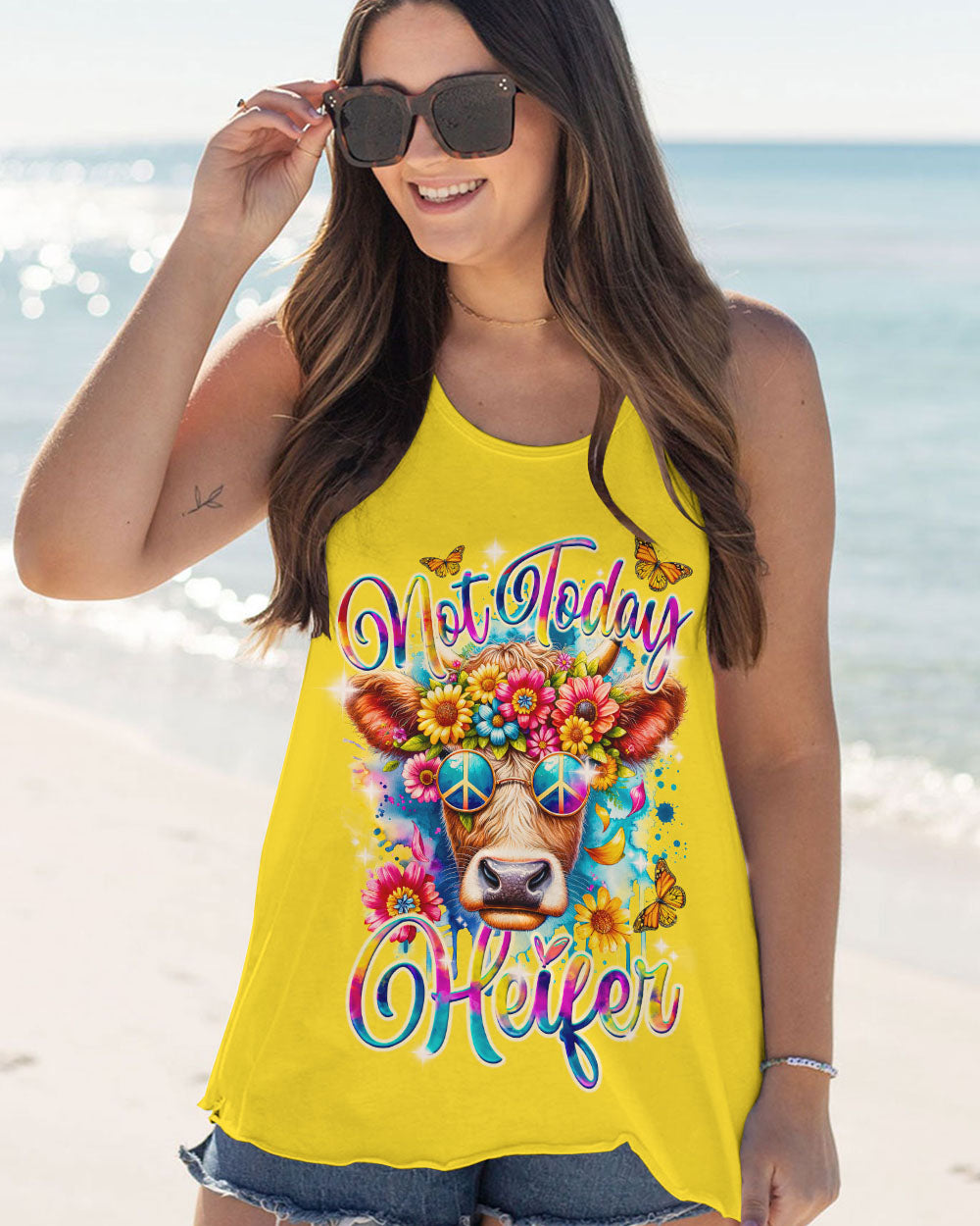 NOT TODAY HEIFER ALL OVER PRINT - TY2912231