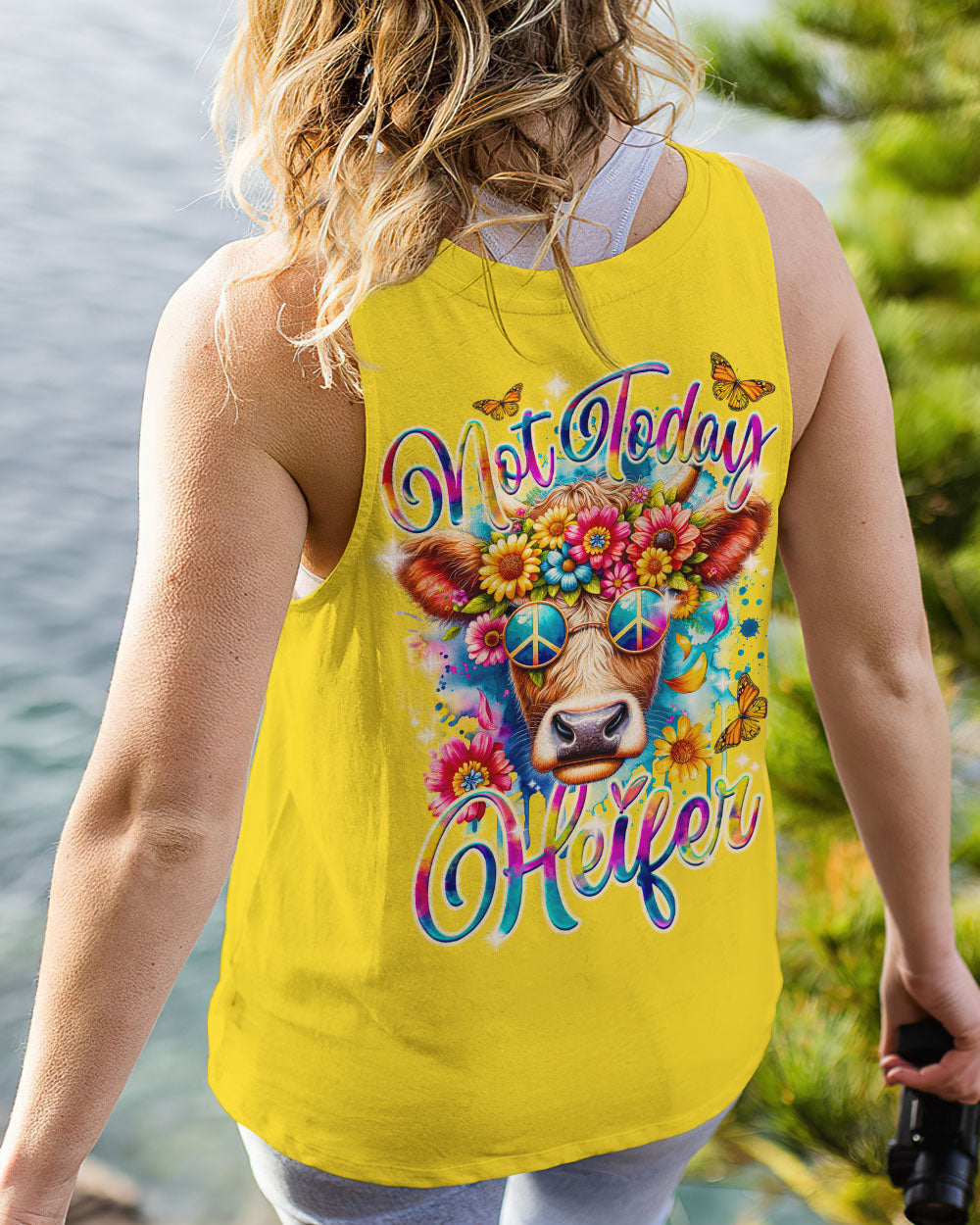 NOT TODAY HEIFER ALL OVER PRINT - TY2912231