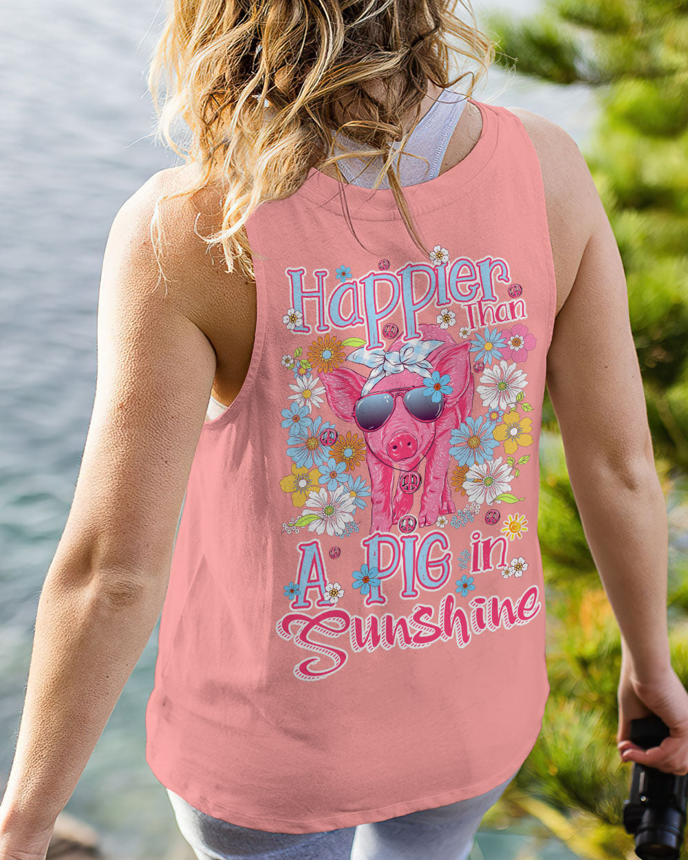 HAPPIER THAN A PIG IN SUNSHINE ALL OVER PRINT - TY3006234