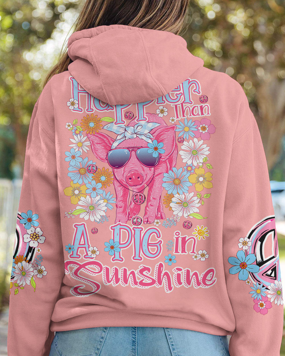 HAPPIER THAN A PIG IN SUNSHINE ALL OVER PRINT - TY3006234