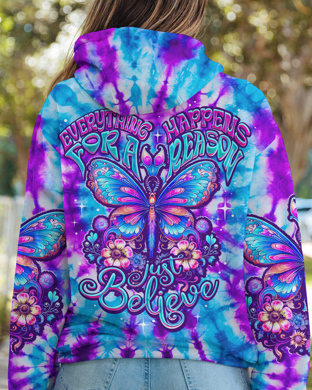 JUST BELIEVE TIE DYE ALL OVER PRINT - TY3007231