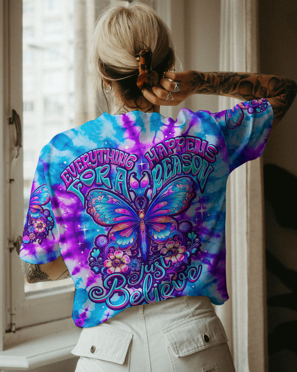 JUST BELIEVE TIE DYE ALL OVER PRINT - TY3007231