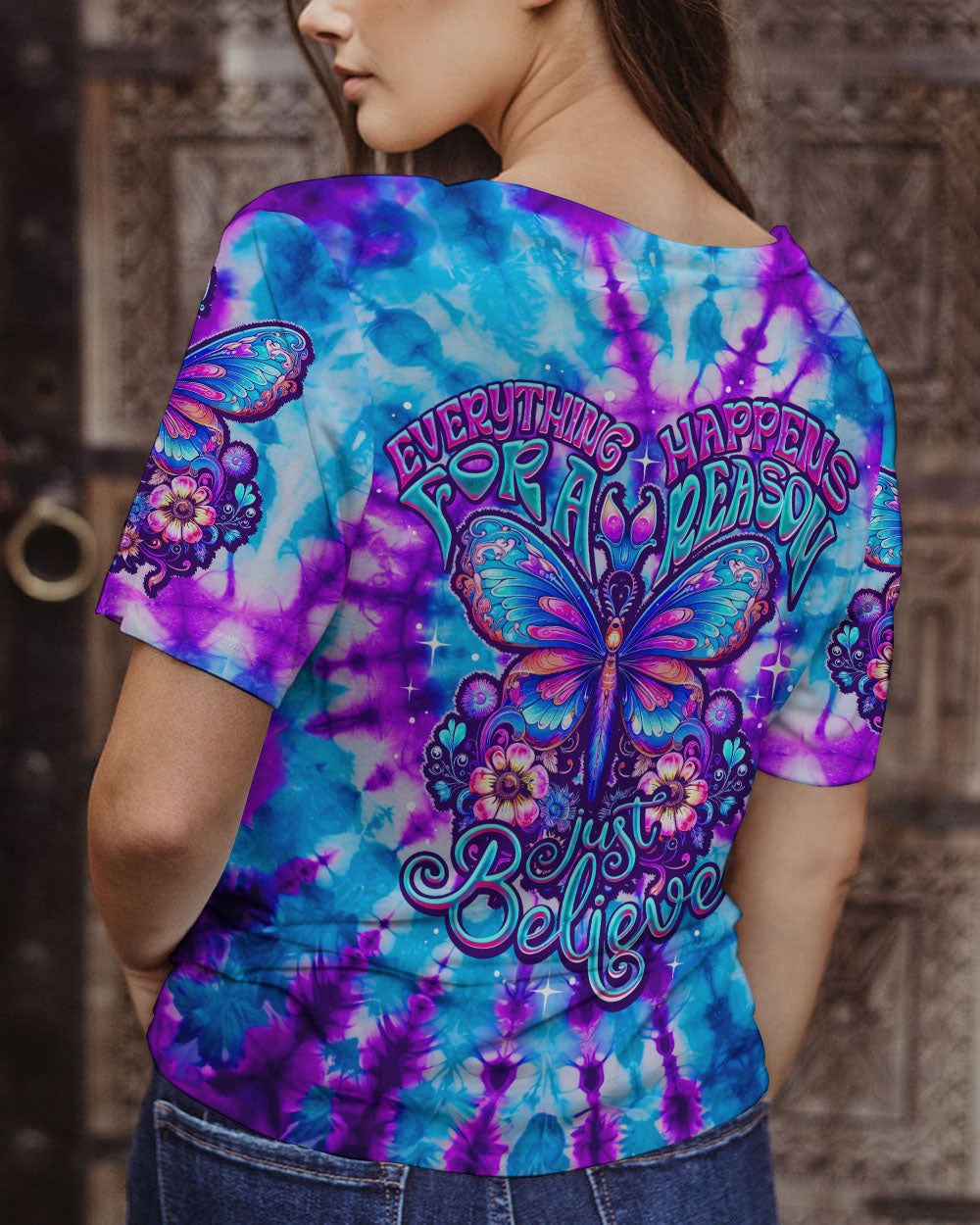 JUST BELIEVE TIE DYE ALL OVER PRINT - TY3007231
