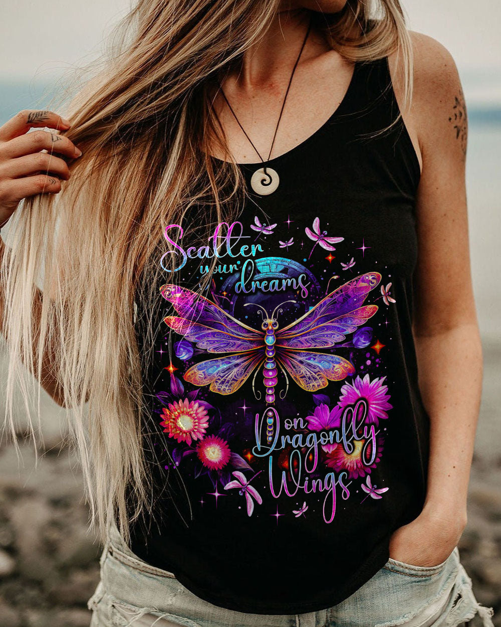 SCATTER YOUR DREAM DRAGONFLY ALL OVER PRINT - TY3008231