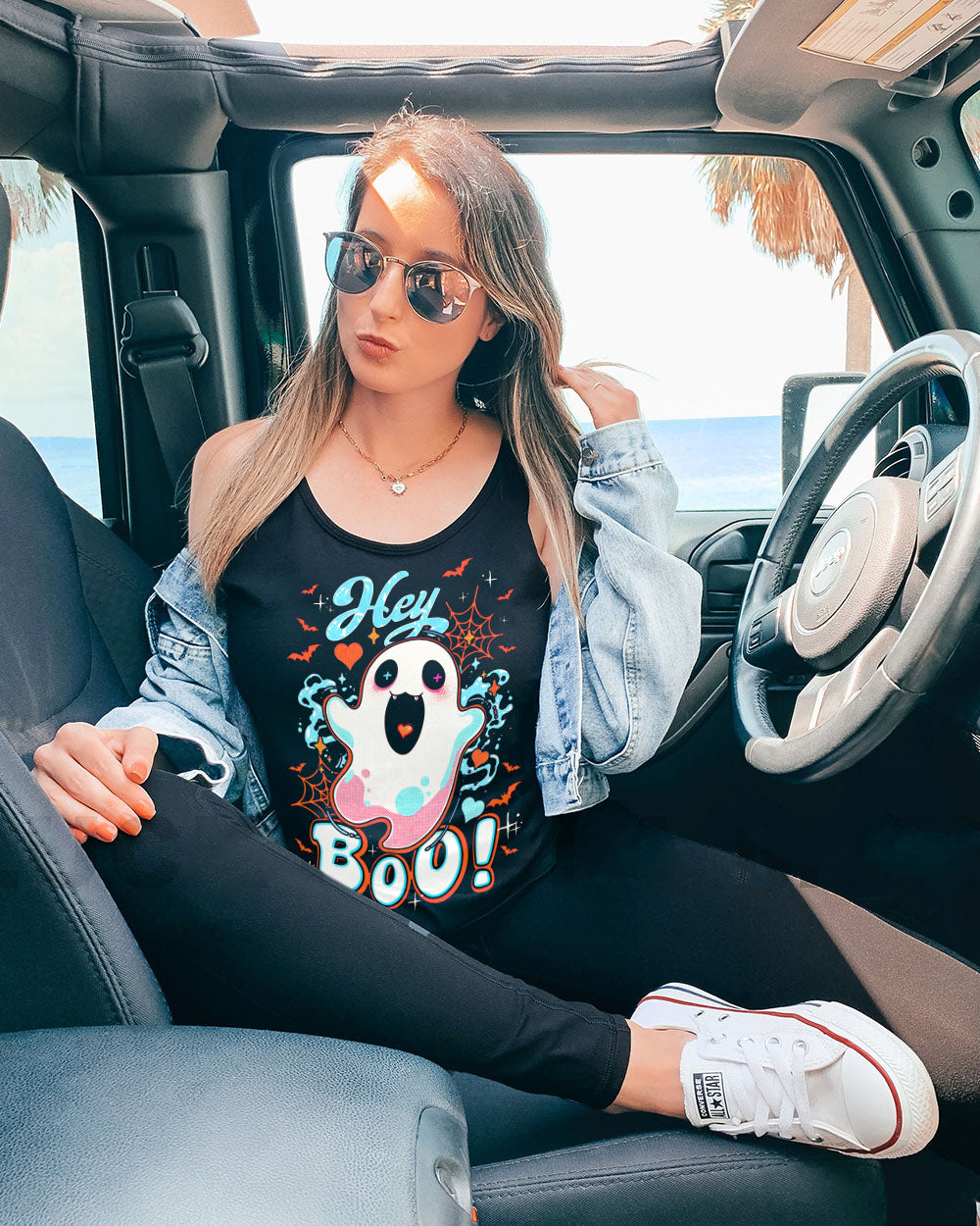 HEY BOO HALLOWEEN ALL OVER PRINT - TY3107251