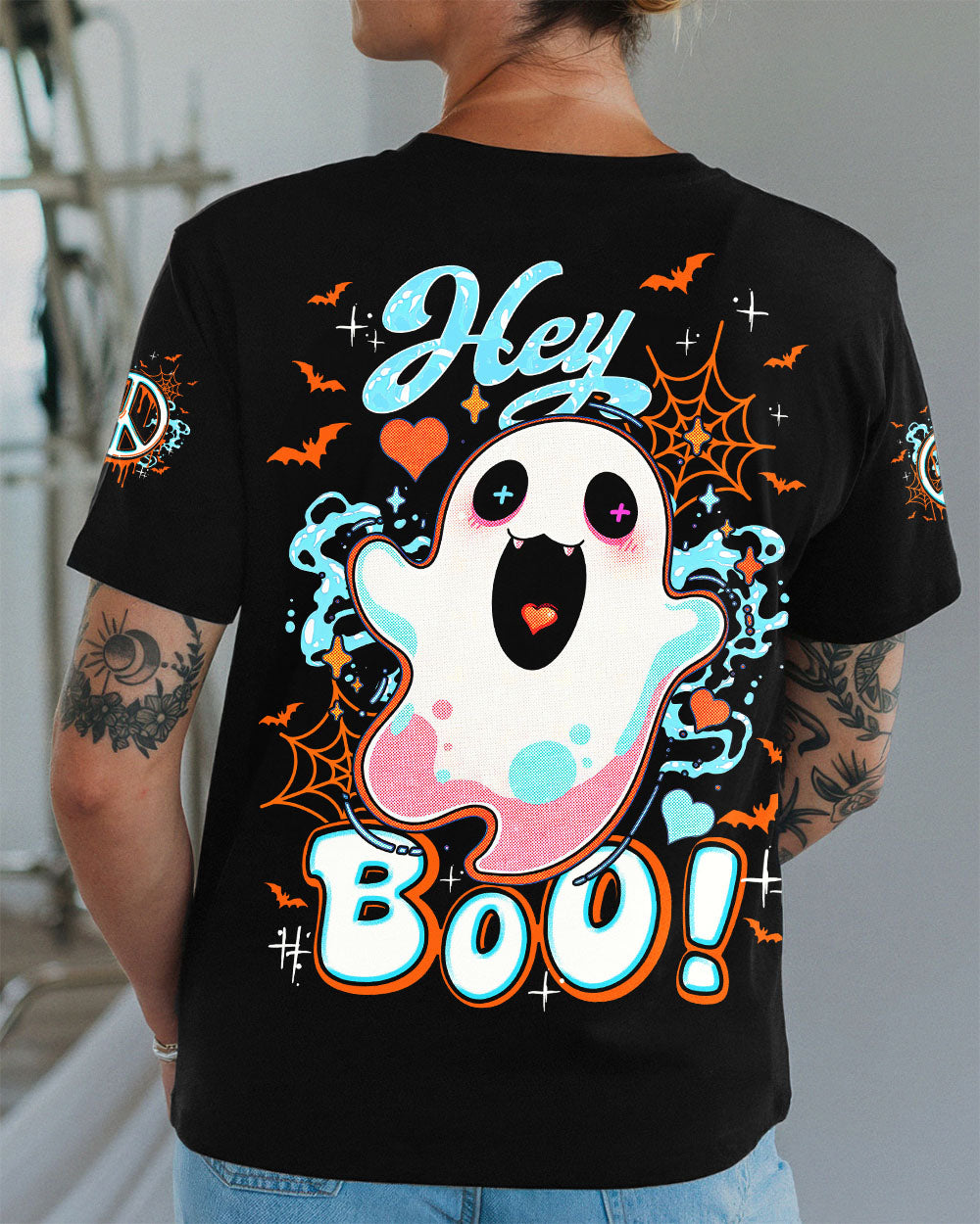 HEY BOO HALLOWEEN ALL OVER PRINT - TY3107251