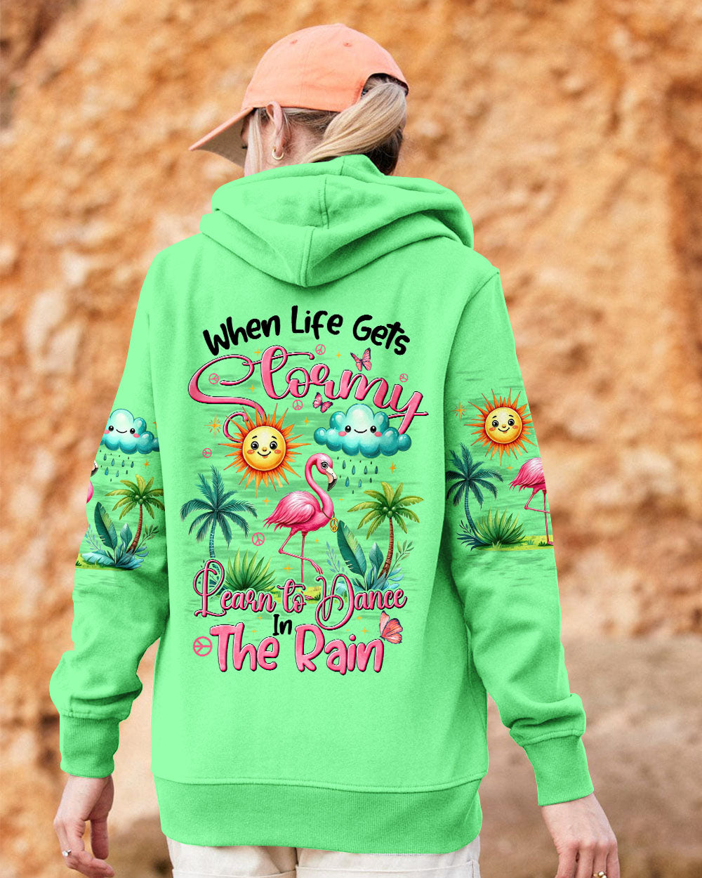 DANCE IN THE RAIN FLAMINGO ALL OVER PRINT - TYHI0307243
