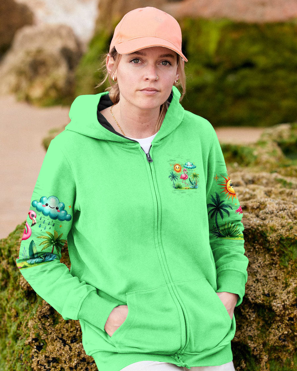 DANCE IN THE RAIN FLAMINGO ALL OVER PRINT - TYHI0307243