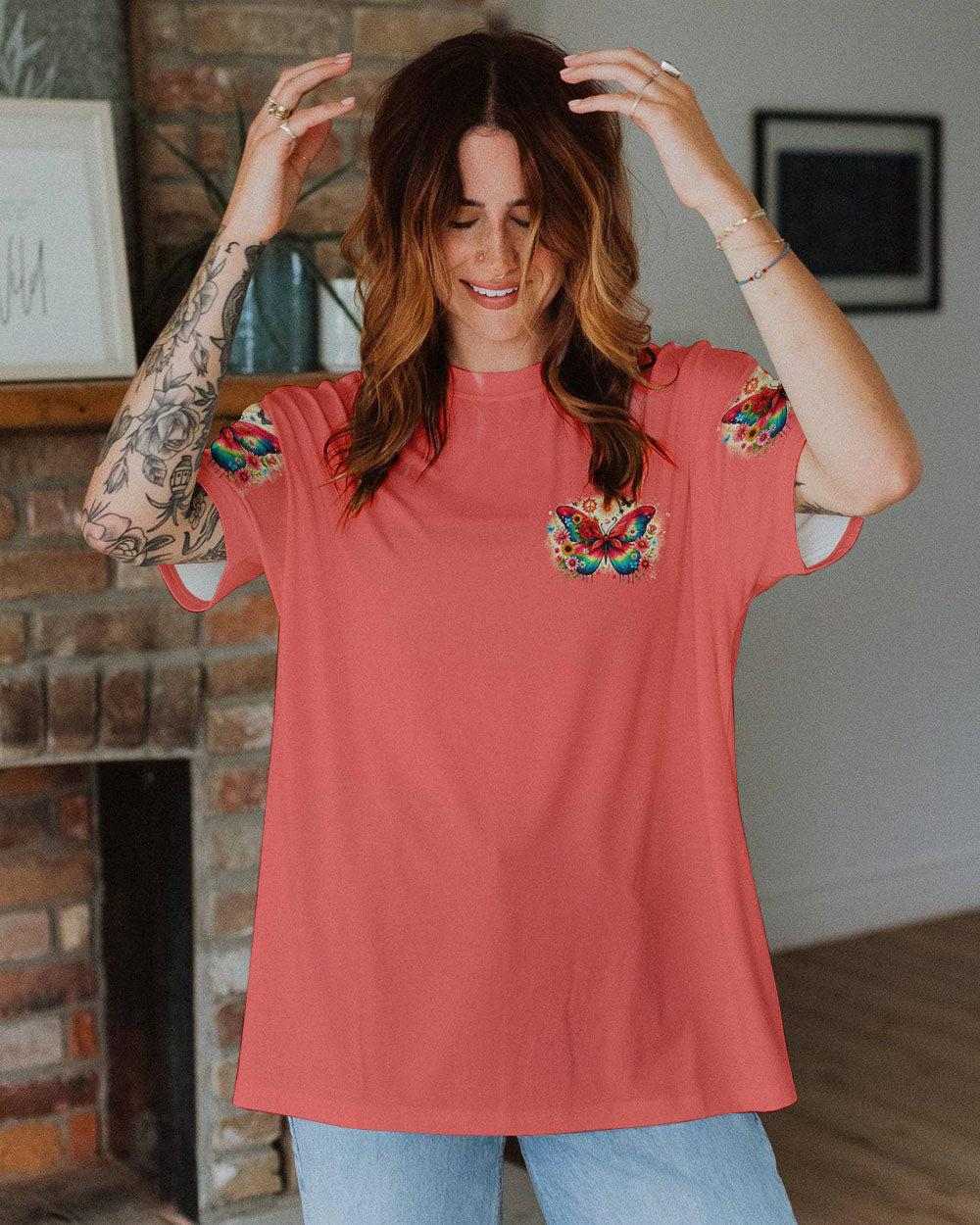 BUTTERFLIES MAKE ME SMILE ALL OVER PRINT - TYHI1006241