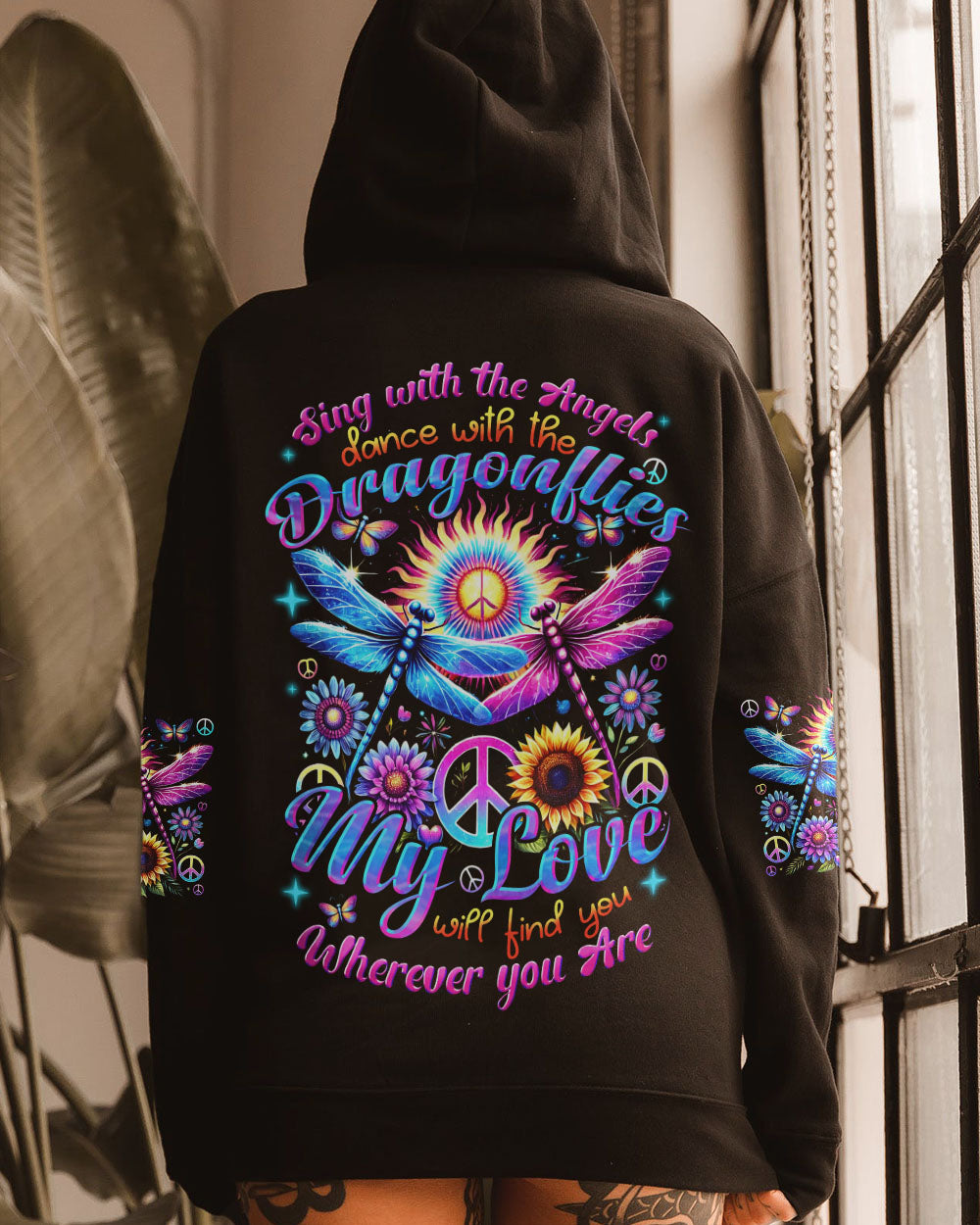 SING WITH THE ANGELS DANCE WITH THE DRAGONFLIES ALL OVER PRINT - TYHI1007243