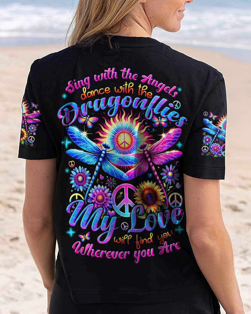 SING WITH THE ANGELS DANCE WITH THE DRAGONFLIES ALL OVER PRINT - TYHI1007243