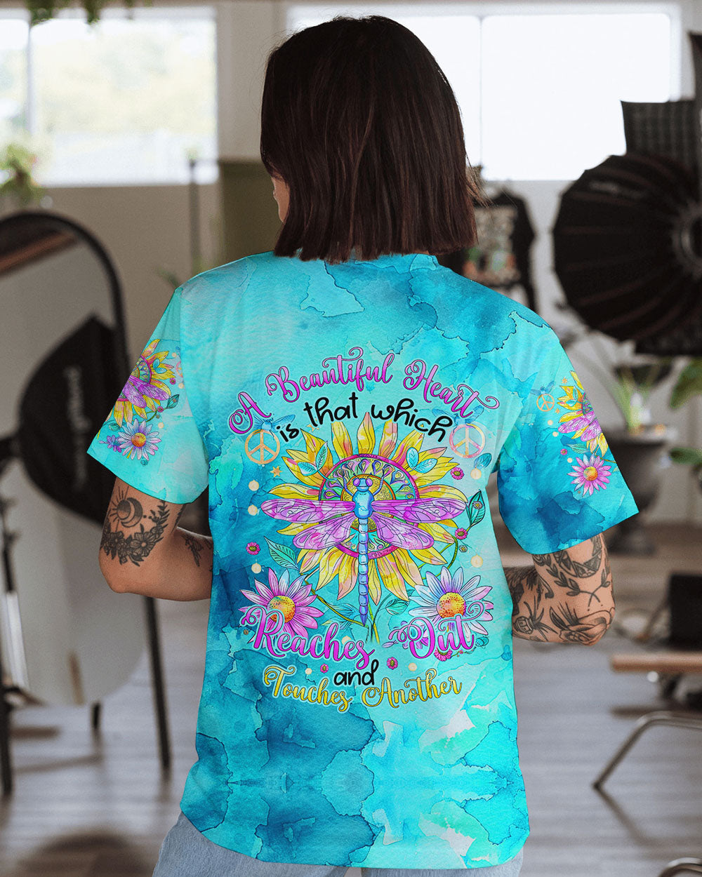 A BEAUTIFUL HEART DRAGONFLY ALL OVER PRINT - TYHI1607242