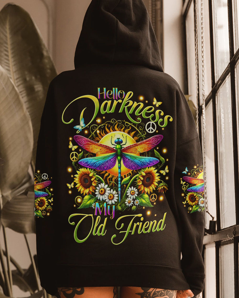 HELLO DARKNESS MY OLD FRIEND DRAGONFLY ALL OVER PRINT - TYHI1707242