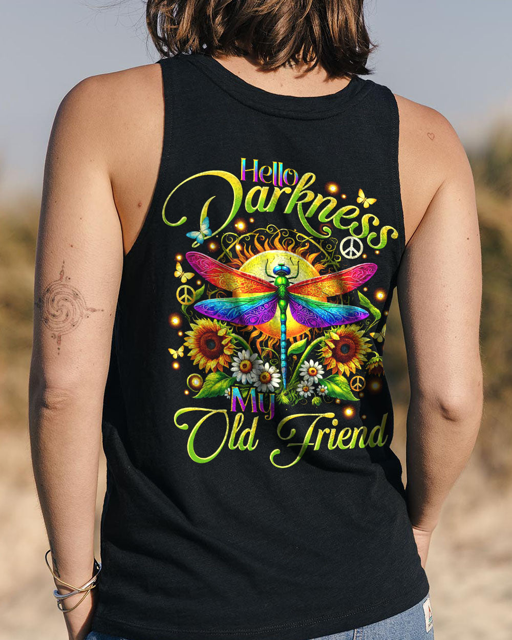 HELLO DARKNESS MY OLD FRIEND DRAGONFLY ALL OVER PRINT - TYHI1707242