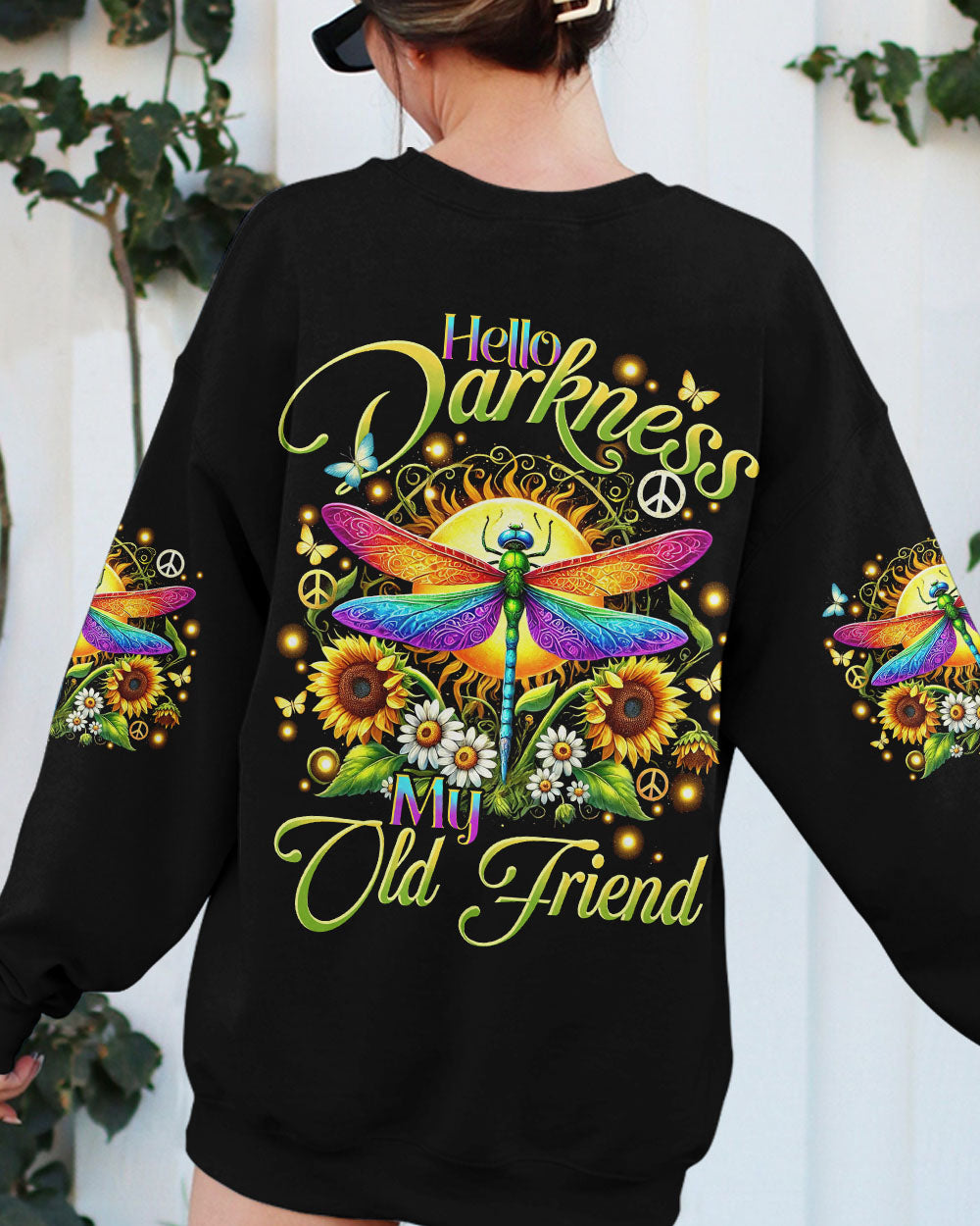 HELLO DARKNESS MY OLD FRIEND DRAGONFLY ALL OVER PRINT - TYHI1707242