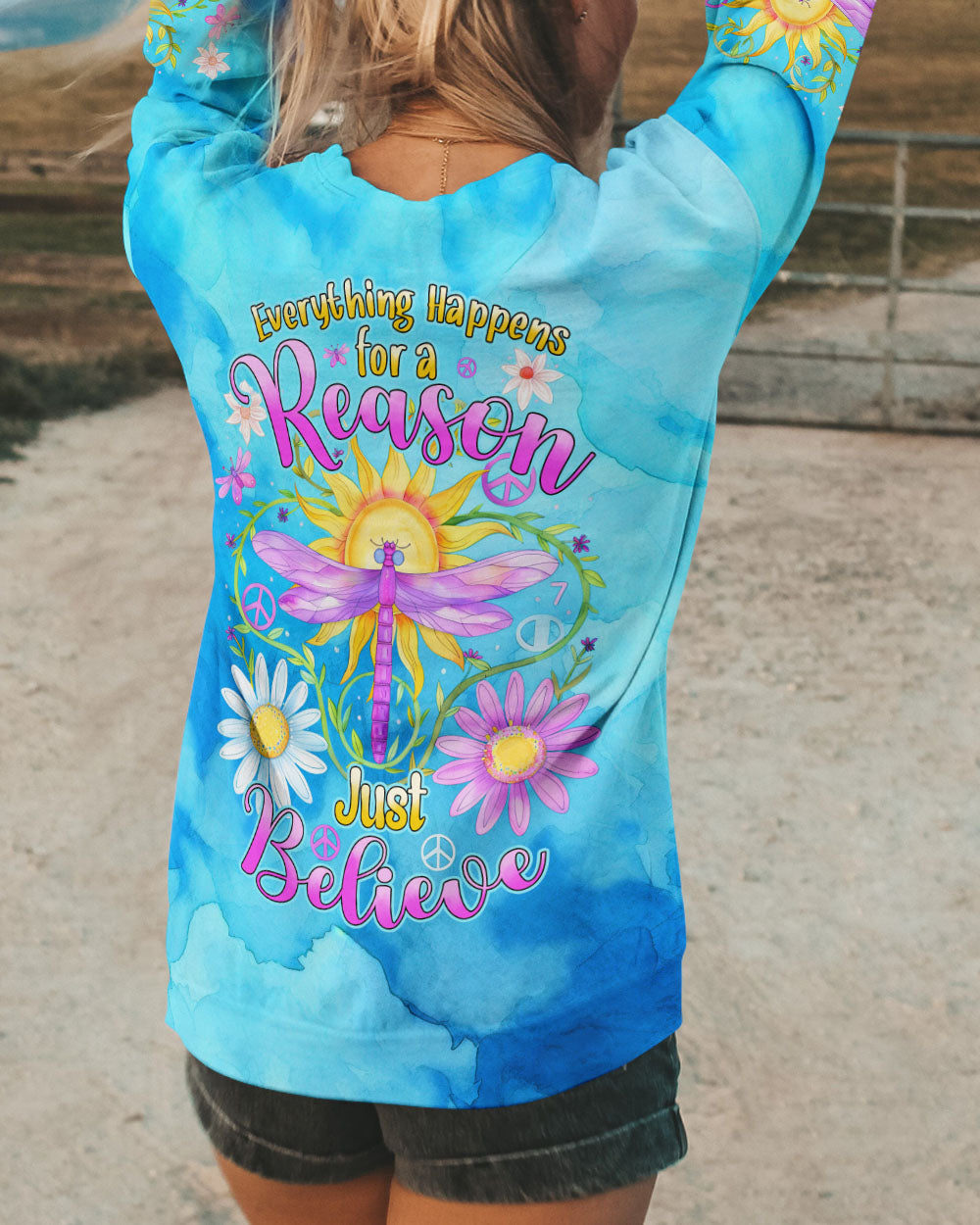 JUST BELIEVE DRAGONFLY ALL OVER PRINT - TYHI2307242
