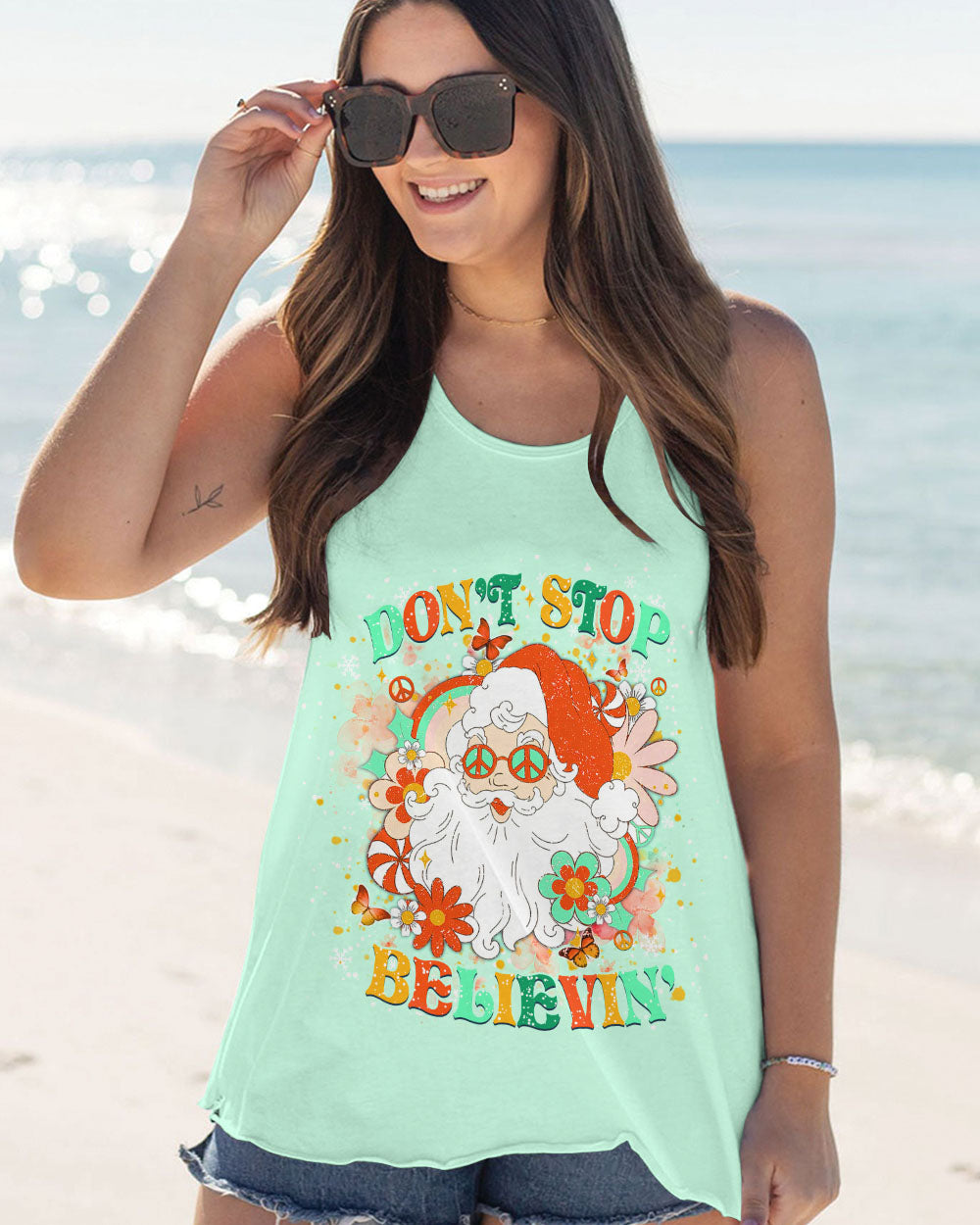 DON'T STOP BELIEVING CHRISTMAS ALL OVER PRINT - TYHN1211247
