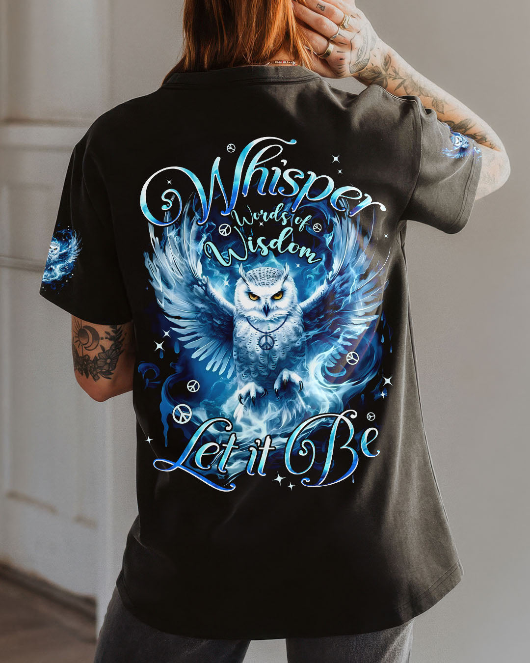 WHISPER WORDS OF WISDOM LET IT BE OWL ALL OVER PRINT - TYPQ0111251