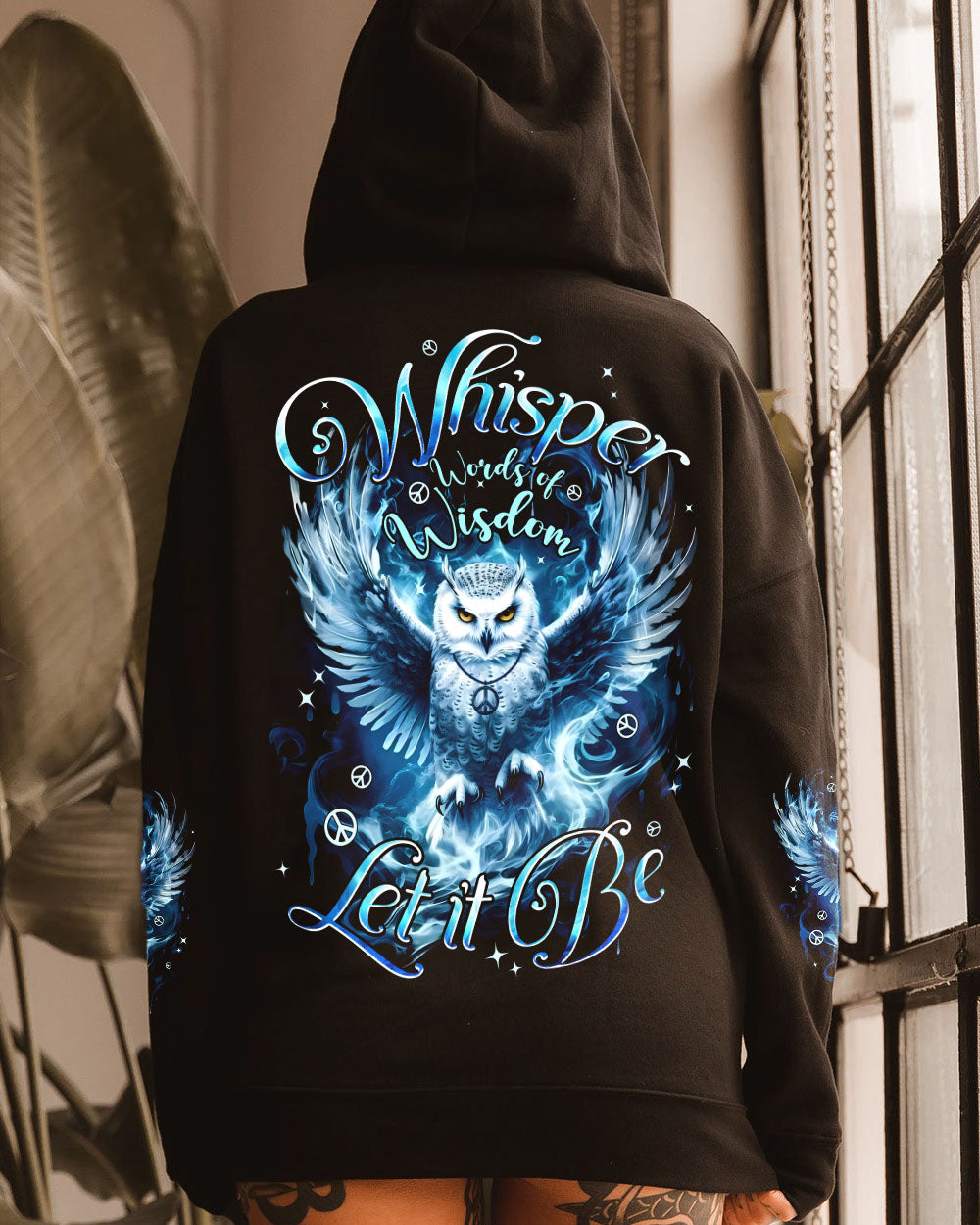 WHISPER WORDS OF WISDOM LET IT BE OWL ALL OVER PRINT - TYPQ0111251