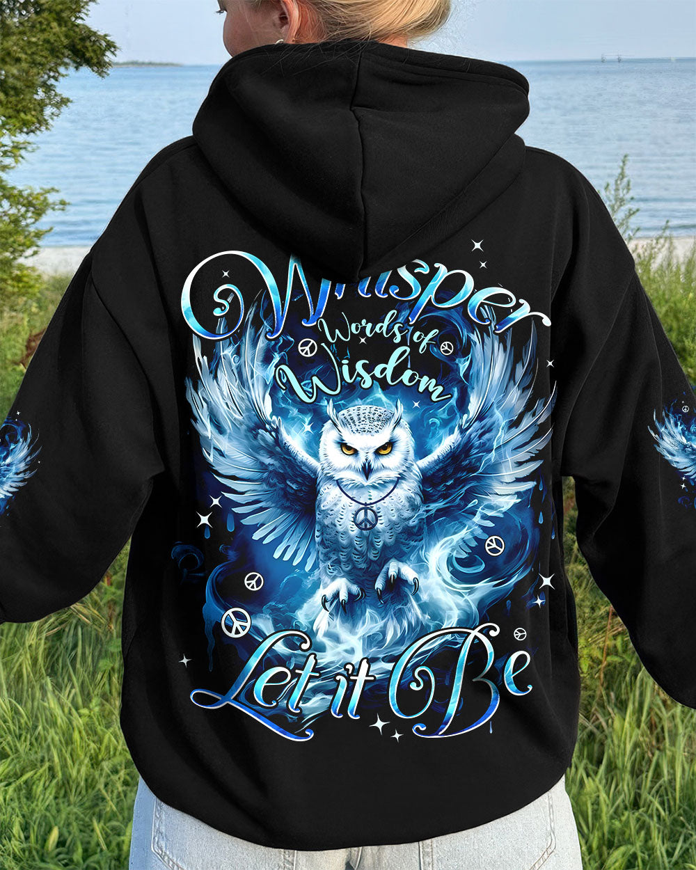 WHISPER WORDS OF WISDOM LET IT BE OWL ALL OVER PRINT - TYPQ0111251